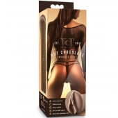 Коричневый мастубратор-вагина Nicole s Kitty - Blush Novelties - в Иркутске купить с доставкой