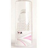 Гелевая прозрачная насадка с 2 отростками - 13 см. - Toyfa Basic - в Иркутске купить с доставкой