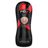 Мастурбатор-вагина Vibrating Pussy Stroker с вибрацией - Pipedream - в Иркутске купить с доставкой