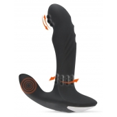 Черный вибромассажер простаты с функцией римминга Plug with Perineum Stimulator - 16,6 см. - Orion - в Иркутске купить с доставкой
