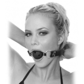 Черный кляп с дырочками Breathable Ball Gag - Pipedream - купить с доставкой в Иркутске