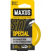 Презервативы с точками и рёбрами в железном кейсе MAXUS Special - 3 шт. - Maxus - купить с доставкой в Иркутске