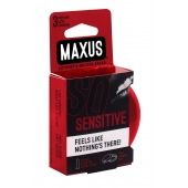 Ультратонкие презервативы в железном кейсе MAXUS Sensitive - 3 шт. - Maxus - купить с доставкой в Иркутске