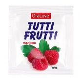 Пробник гель-смазки Tutti-frutti с малиновым вкусом - 4 гр. - Биоритм - купить с доставкой в Иркутске