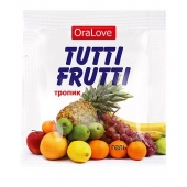 Пробник гель-смазки Tutti-frutti со вкусом тропических фруктов - 4 гр. - Биоритм - купить с доставкой в Иркутске