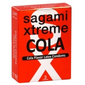 Ароматизированные презервативы Sagami Xtreme COLA - 3 шт. - Sagami - купить с доставкой в Иркутске