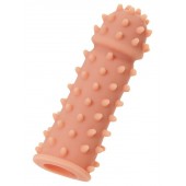 Телесная реалистичная насадка KOKOS Extreme Sleeve 03 с дополнительной стимуляцией - 12,7 см. - KOKOS - в Иркутске купить с доставкой