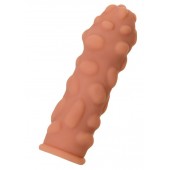 Телесная реалистичная насадка KOKOS Extreme Sleeve 11 с дополнительной стимуляцией - 12,7 см. - KOKOS - в Иркутске купить с доставкой