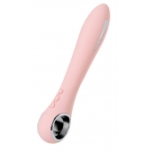 Розовый силиконовый вибратор с электростимуляцией GALVANI VIBE - 21 см. - ToyFa - купить с доставкой в Иркутске