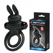 Черное эрекционное кольцо с вибростимуляцией клитора Vibrant Penis Ring III - Baile - в Иркутске купить с доставкой
