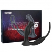 Черная анальная пробка NEXUS SIMUL8 с фиксацией на теле кольцами - Nexus Range - в Иркутске купить с доставкой