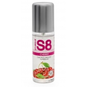 Смазка на водной основе S8 Flavored Lube со вкусом вишни - 125 мл. - Stimul8 - купить с доставкой в Иркутске