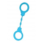 Голубые силиконовые наручники A-Toys без ключа - A-toys - купить с доставкой в Иркутске