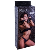 Черные кожаные наручники Naila - Rebelts - купить с доставкой в Иркутске