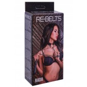 Черный поводок и чокер с кольцом Rada - Rebelts - купить с доставкой в Иркутске