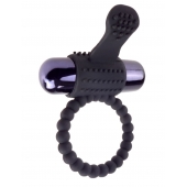 Черное эрекционное виброкольцо Vibrating Silicone Super Ring - Pipedream - в Иркутске купить с доставкой