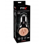 Телесный вибромастурбатор-вагина Cock Compressor Vibrating Stroker - Pipedream - в Иркутске купить с доставкой