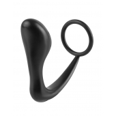 Эрекционное кольцо с анальной пробкой Ass-Gasm Cockring Plug - Pipedream - в Иркутске купить с доставкой