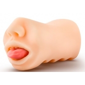 Телесный мастурбатор-ротик с язычком Oral Anne - Blush Novelties - в Иркутске купить с доставкой