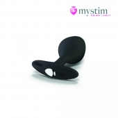 Черная пробка Mystim Rocking Vibe S с возможностью подключения к электростимулятору - 9,7 см. - MyStim - купить с доставкой в Иркутске