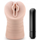 Телесный мастурбатор-вагина с вибропулей Ashley - Blush Novelties - в Иркутске купить с доставкой