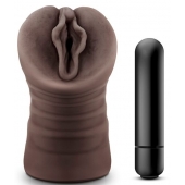 Коричневый мастурбатор-вагина Alexis - Blush Novelties - в Иркутске купить с доставкой