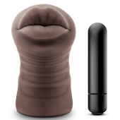 Коричневый мастурбатор-ротик Renee - Blush Novelties - в Иркутске купить с доставкой