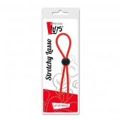 Красное эрекционное лассо с одной бусиной-утяжкой STRETCHY THIN LASSO - Dream Toys - в Иркутске купить с доставкой
