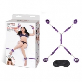 Фиолетовый набор фиксаций на кровати Classic Bedspreader - Lux Fetish - купить с доставкой в Иркутске