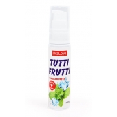 Гель-смазка Tutti-frutti со вкусом сладкой мяты - 30 гр. - Биоритм - купить с доставкой в Иркутске
