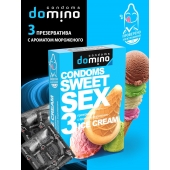 Презервативы для орального секса DOMINO Sweet Sex с ароматом мороженого - 3 шт. - Domino - купить с доставкой в Иркутске