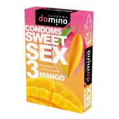 Презервативы для орального секса DOMINO Sweet Sex с ароматом манго - 3 шт. - Domino - купить с доставкой в Иркутске