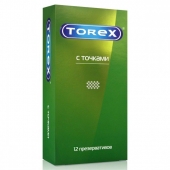 Текстурированные презервативы Torex  С точками  - 12 шт. - Torex - купить с доставкой в Иркутске