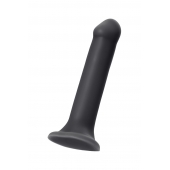 Черный фаллос на присоске Silicone Bendable Dildo XL - 20 см. - Strap-on-me - купить с доставкой в Иркутске