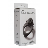 Черное эрекционное виброкольцо Pure Passion Midnight - Lola Games - в Иркутске купить с доставкой