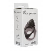 Черное эрекционное виброкольцо Pure Passion Sunset - Lola Games - в Иркутске купить с доставкой