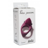 Бордовое эрекционное виброкольцо Pure Passion Sunset - Lola Games - в Иркутске купить с доставкой