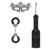 Черный игровой набор Introductory Bondage Kit №4 - Shots Media BV - купить с доставкой в Иркутске