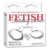 Металлические наручники Beginner s Metal Cuffs - Pipedream - купить с доставкой в Иркутске