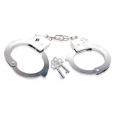 Металлические наручники Beginner s Metal Cuffs - Pipedream - купить с доставкой в Иркутске