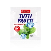 Пробник гель-смазки Tutti-frutti со вкусом мяты - 4 гр. - Биоритм - купить с доставкой в Иркутске