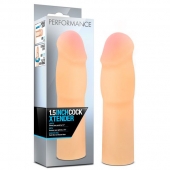 Телесная насадка-удлинитель на пенис PERFORMANCE 1.5INCH COCK XTENDER - 16 см. - Blush Novelties - в Иркутске купить с доставкой