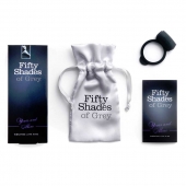 Темно-серое эрекционное кольцо Vibrating Love Ring с вибрацией - Fifty Shades of Grey - в Иркутске купить с доставкой