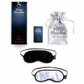 Набор из двух масок на глаза Soft Blindfold Twin Pack - Fifty Shades of Grey - купить с доставкой в Иркутске