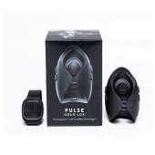 Темно-серый инновационный мужской осциллятор PULSE SOLO LUX с пультом ДУ - Hot Octopuss - в Иркутске купить с доставкой