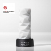 Белый 3D мастурбатор POLYGON - Tenga - в Иркутске купить с доставкой