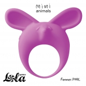 Фиолетовое эрекционное кольцо Fennec Phil - Lola Games - в Иркутске купить с доставкой