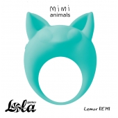 Зеленое эрекционное кольцо Lemur Remi - Lola Games - в Иркутске купить с доставкой