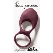 Бордовое эрекционное виброкольцо Daydream - Lola Games - в Иркутске купить с доставкой
