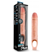 Телесный реалистичный фаллоудлинитель 10 Inch Silicone Cock Sheath Penis Extender - 25,4 см. - Blush Novelties - в Иркутске купить с доставкой